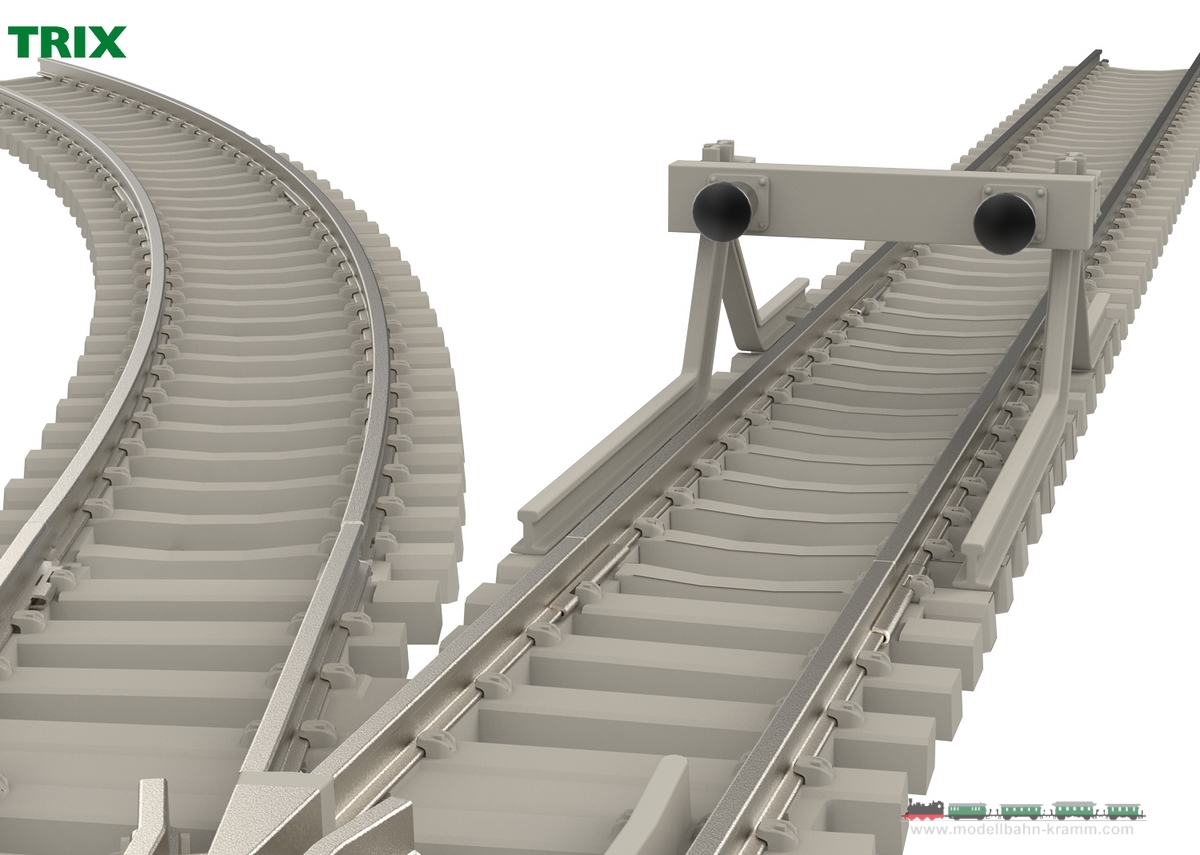 TRIX 14520, EAN 4028106145209: Curved Track with Concrete Ties