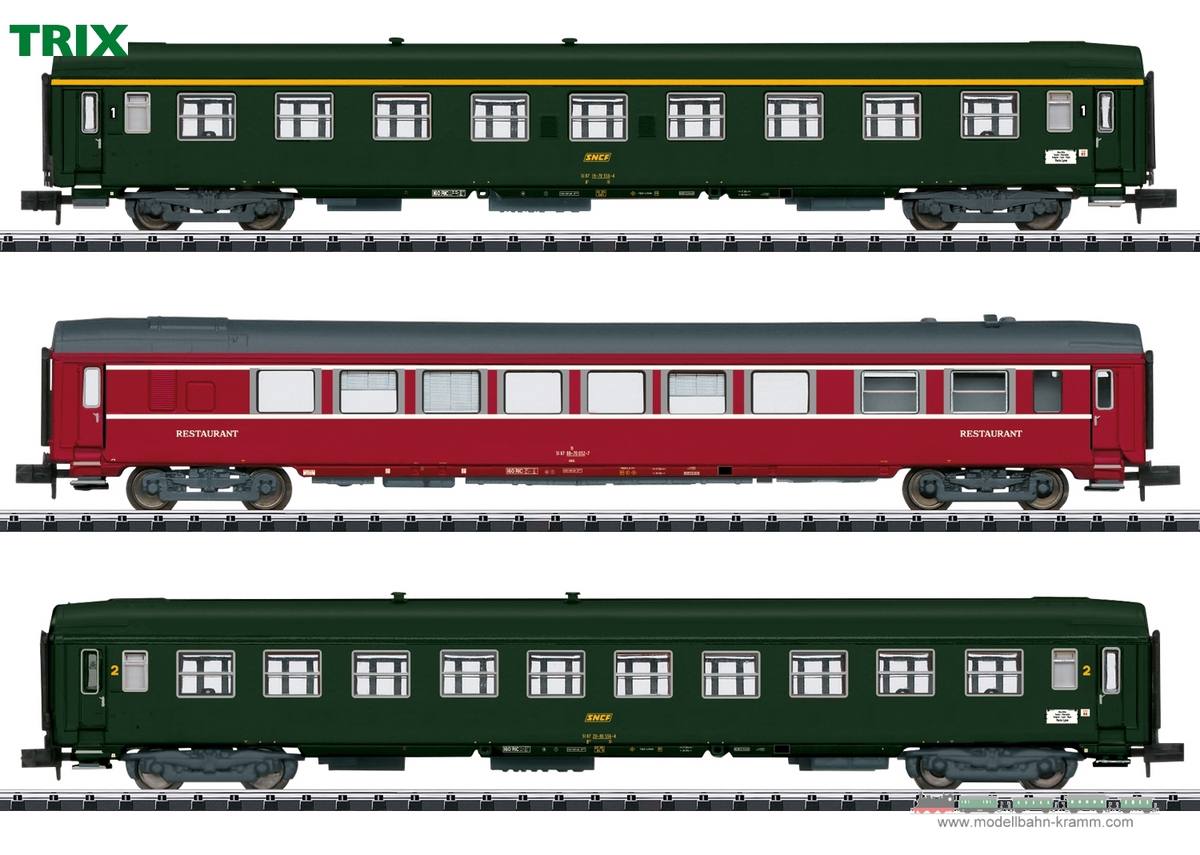 TRIX 18219, EAN 4028106182198: Nizza - Paris Express Train Passenger Car Set