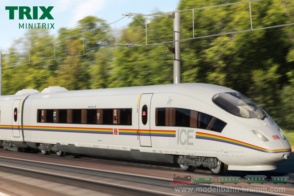 H0 DC Sound, E-Triebwagenzug Railbow ICE, 5-teilig DBAG