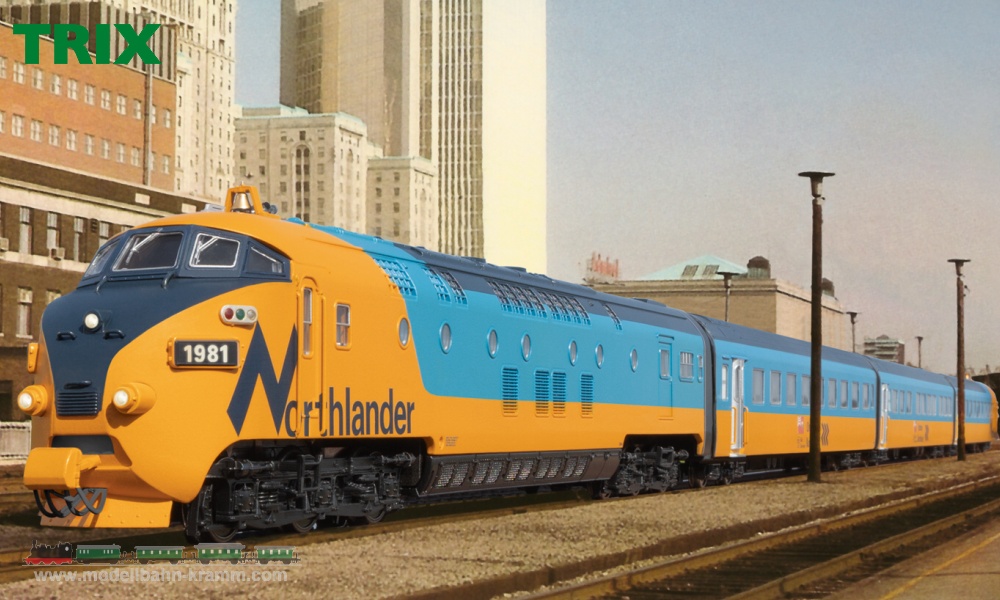 TRIX 22975, EAN 4028106229756: Northlander Diesel Powered Train