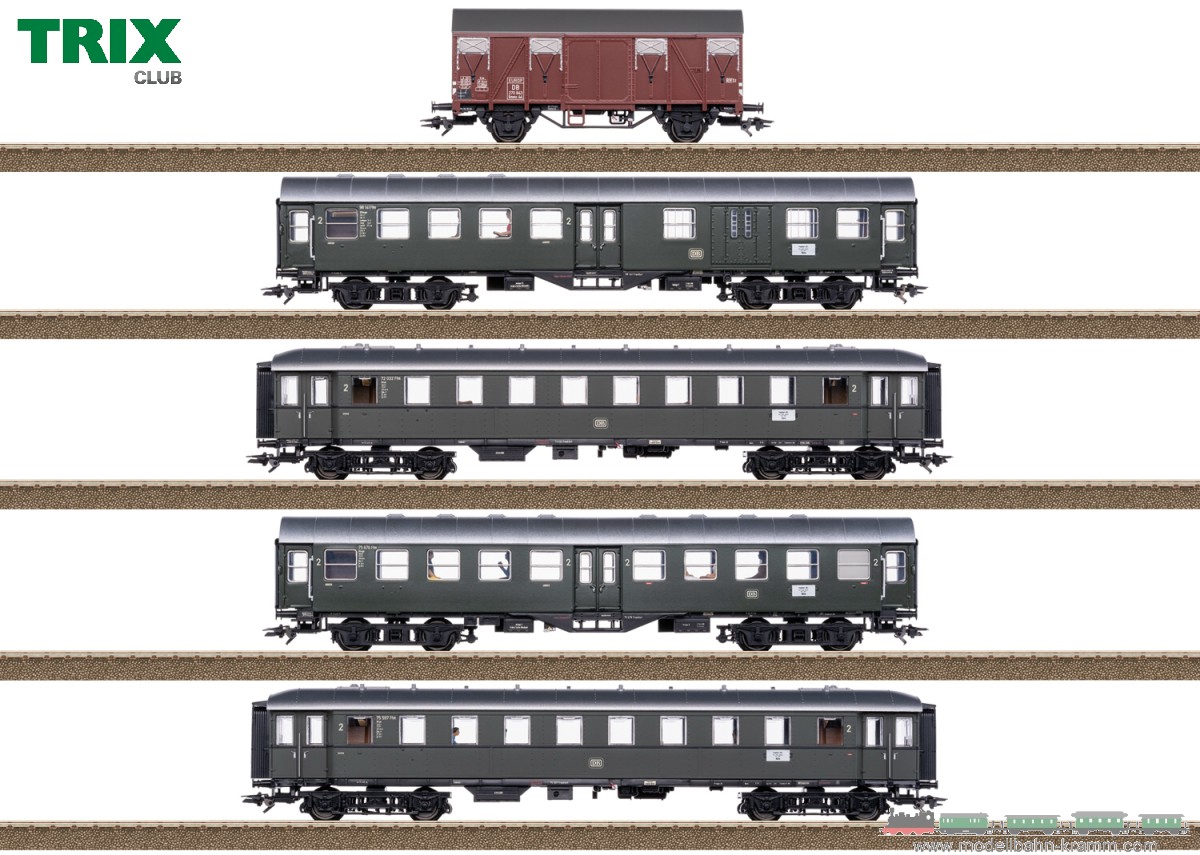 TRIX 23508, EAN 4028106235085: H0 DC Personenzug mit Güterwagen DB