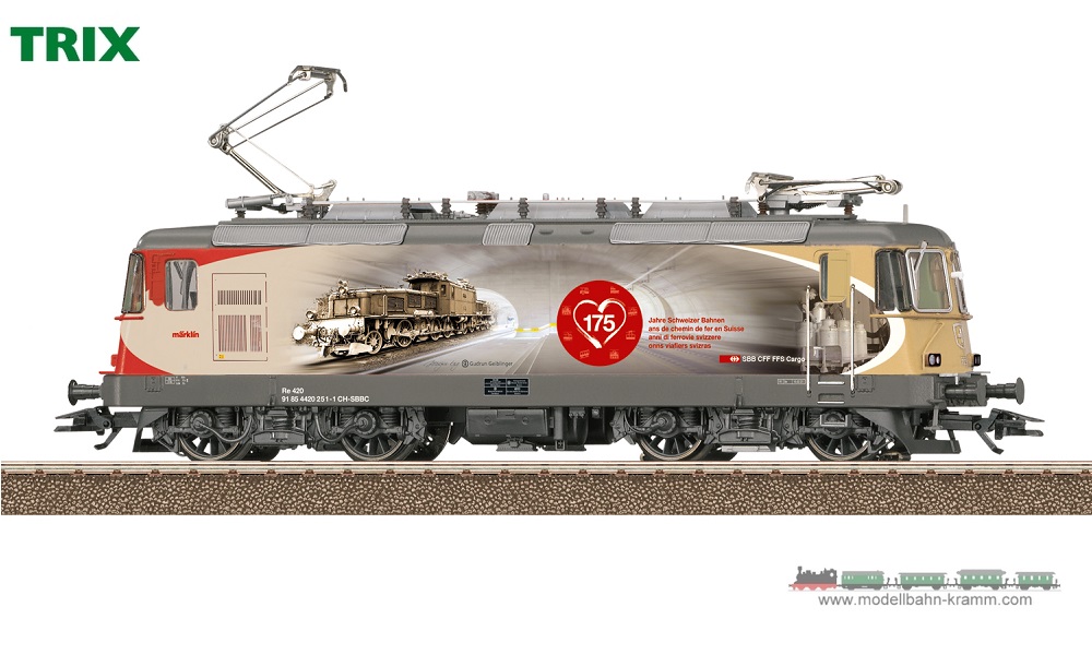 TRIX 25875, EAN 4028106258756: H0 Digital Electric Locomotive Re 420, 175Years of Swiss Railways