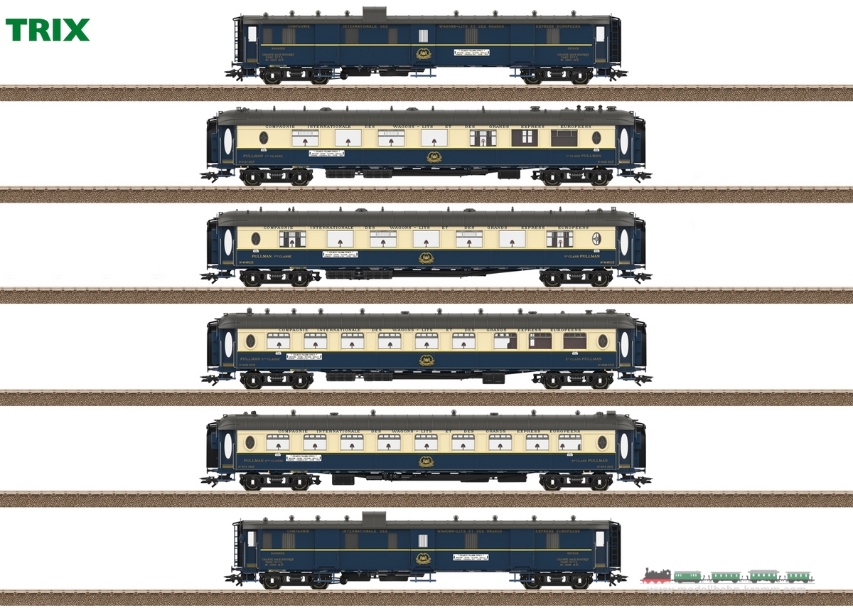 TRIX 26470, EAN 4028106264702: H0 DC Pullmanwagen-Set Edelweiß