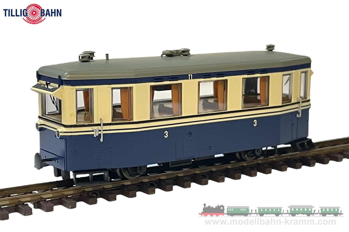 Tillig 02951, EAN 4012501029516: H0e analog Triebwagen T1, MEG