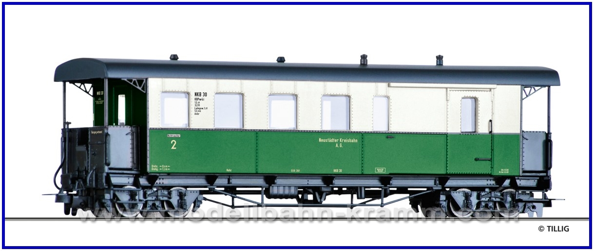 Tillig 03964, EAN 4012501039645: H0e Packwagen NKB