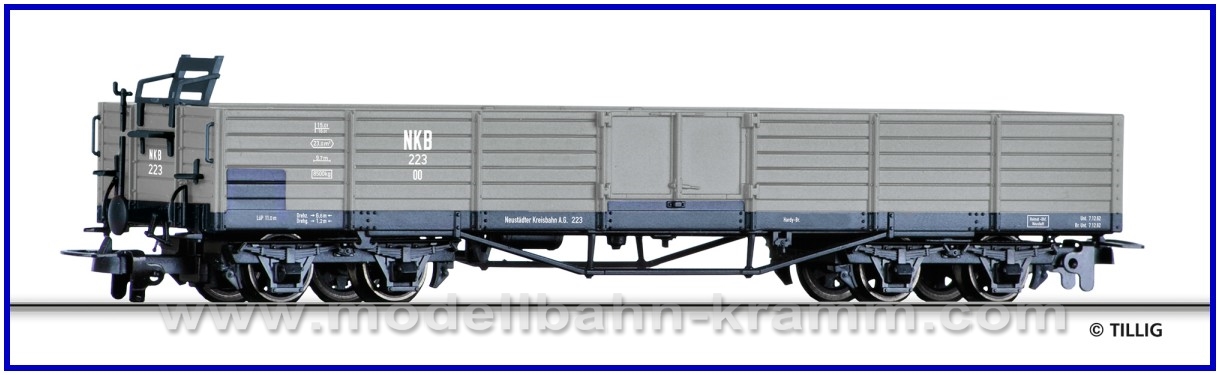 Tillig 05922, EAN 4012501059223: H0e offener Güterwagen, NKB