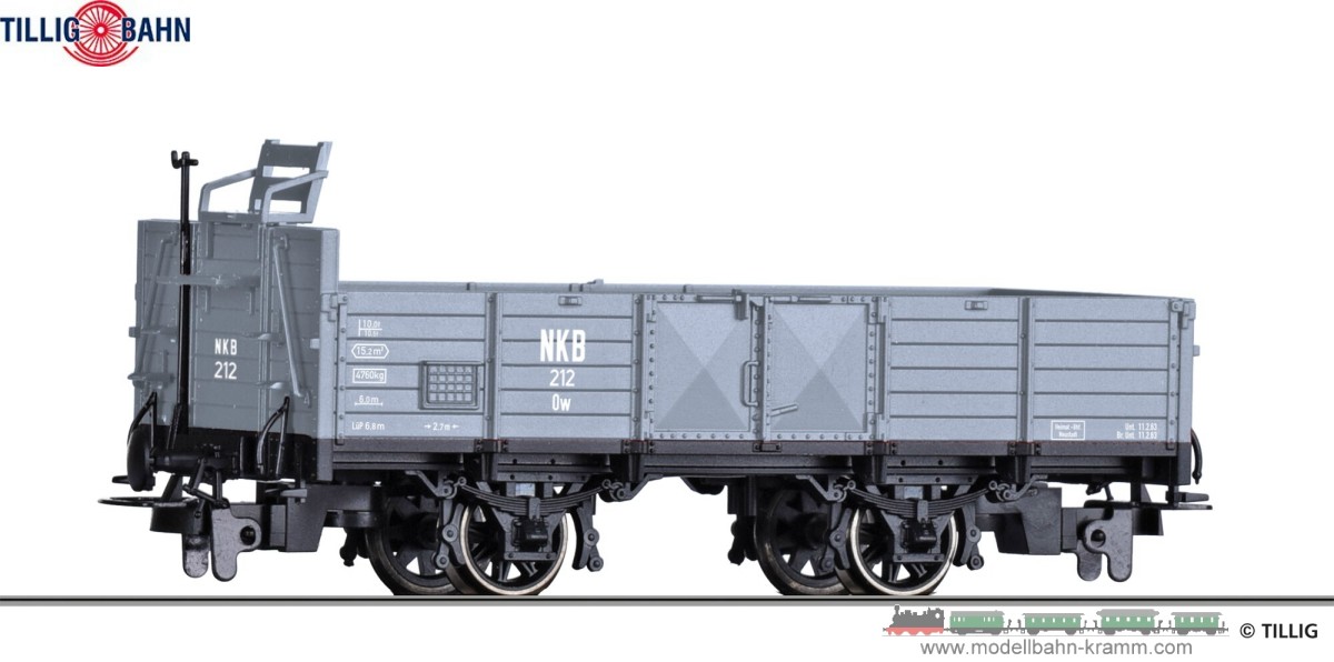 Tillig 05938, EAN 4012501059384: H0e Offener Güterwagen NKB