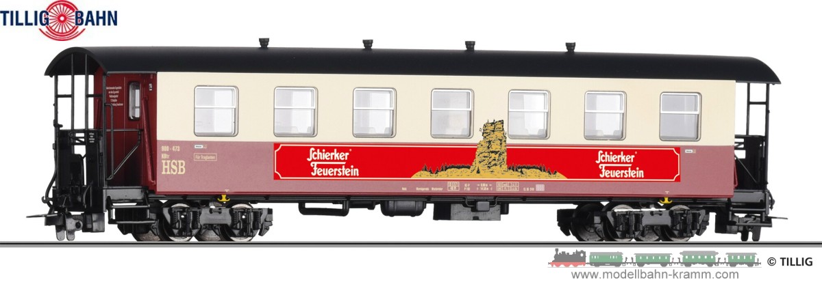 Tillig 13923, EAN 4012501139239: H0m Personenwagen KB Schierker Feuerstein HSB