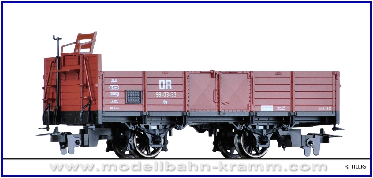 H0m offener Güterwagen, DR