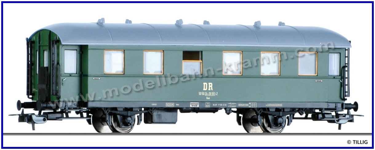 Personenwagen 2. Klasse DR, Epoche 4, H0-Spur