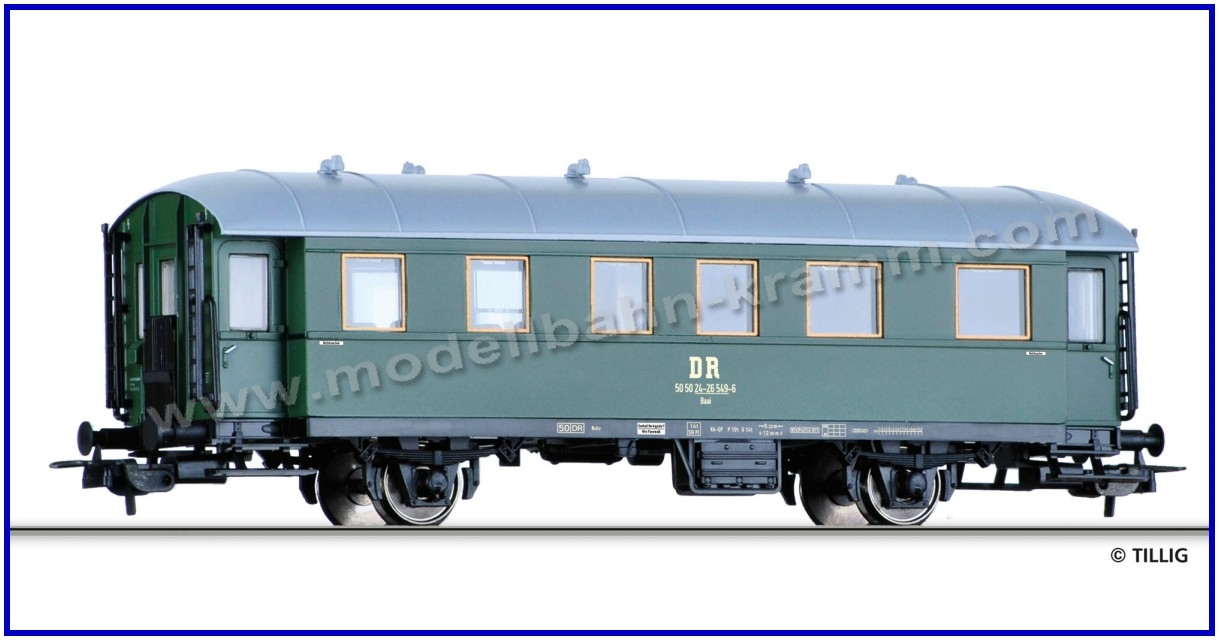 Personenwagen 2. Klasse DR, Epoche 4, H0-Spur
