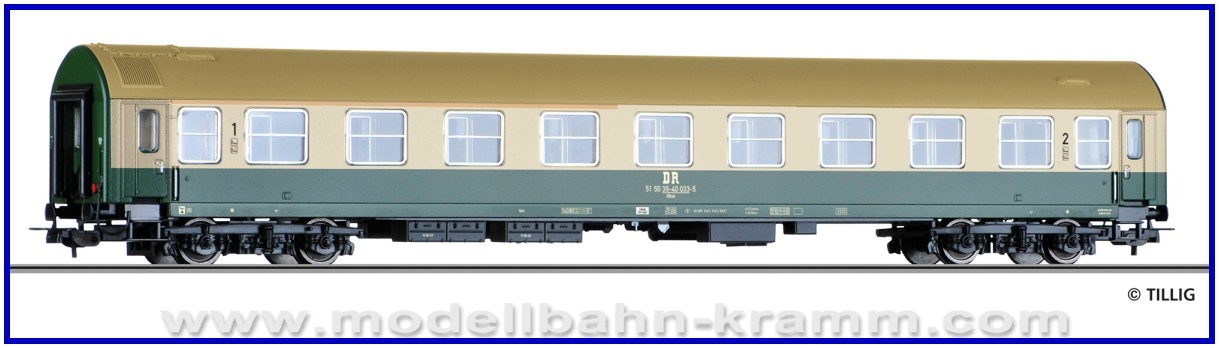 Tillig 74935, EAN 4012501749353: H0 DC Reisezugwagen 1/2.Kl. DR