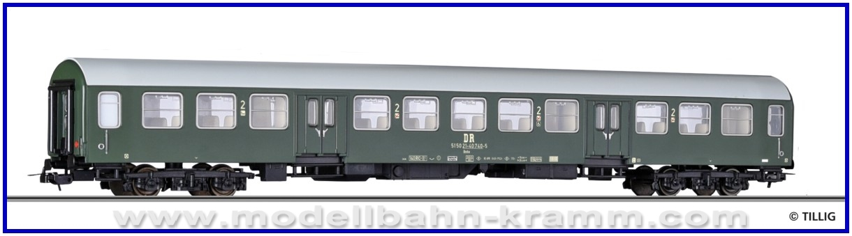 Tillig 74945, EAN 4012501749452: H0 DC Reisezugwagen 2.Kl. DR