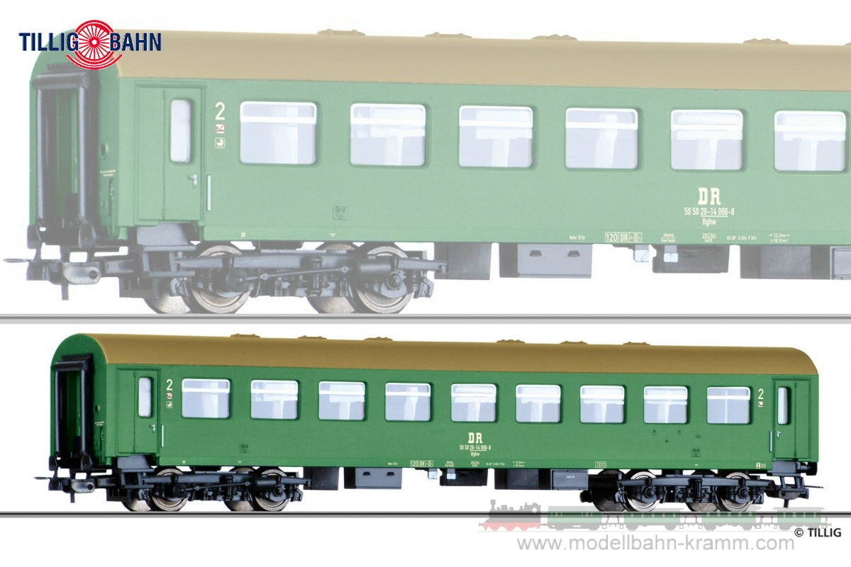 Reko car 2nd class, DR, era IV, H0-gauge