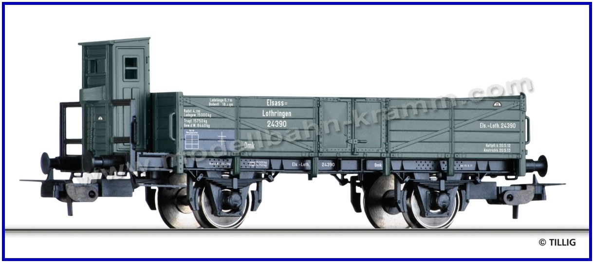 Tillig 76731, EAN 4012501767319: H0 DC offener Güterwagen mit Bremserhaus