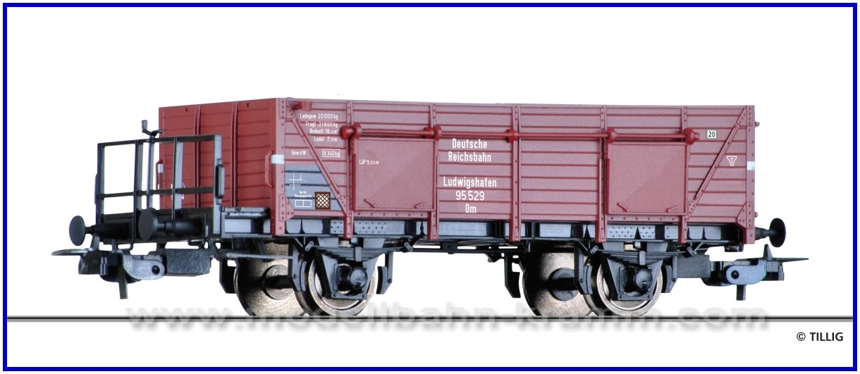 Tillig 76896, EAN 4012501768965: H0 DC offener Güterwagen DRG