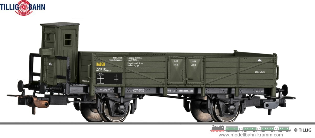 Tillig 77009, EAN 4012501770098: H0 DC Offener Güterwagen Omk SEG
