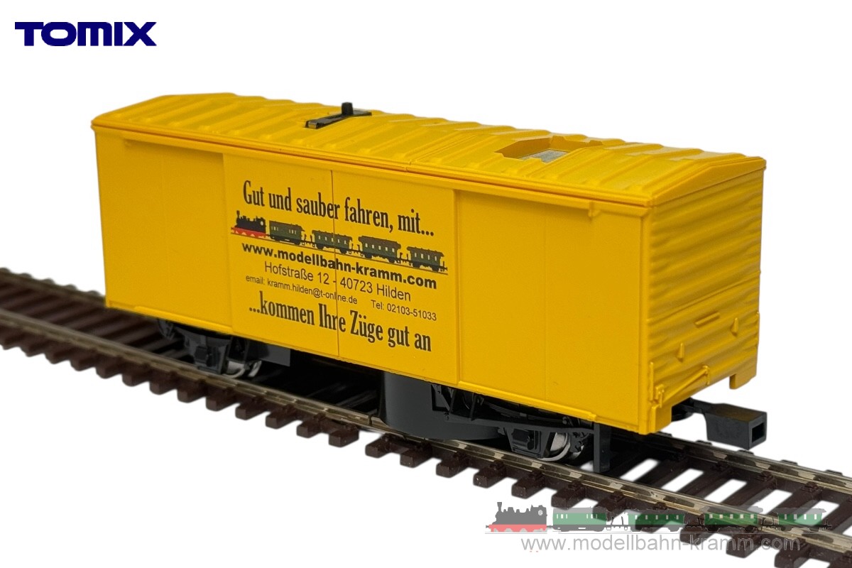 Tomix-Japan Modell 987901, EAN 4543736987901: H0 Schienenreinigungswagen Gut und sauber fahren