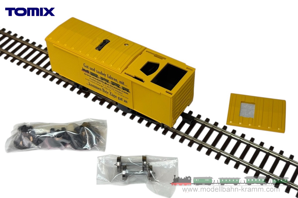 Tomix-Japan Modell 987901, EAN 4543736987901: H0 Schienenreinigungswagen Gut und sauber fahren
