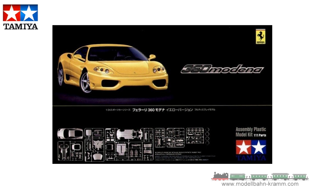 Tamiya 24299, EAN 4950344242993: Kit 1:24, Ferrari 360 Modena Yellow Version