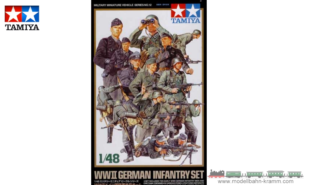 Tamiya 32512, EAN 2000000271019: 1:48 WWII Figure Set German Infantry