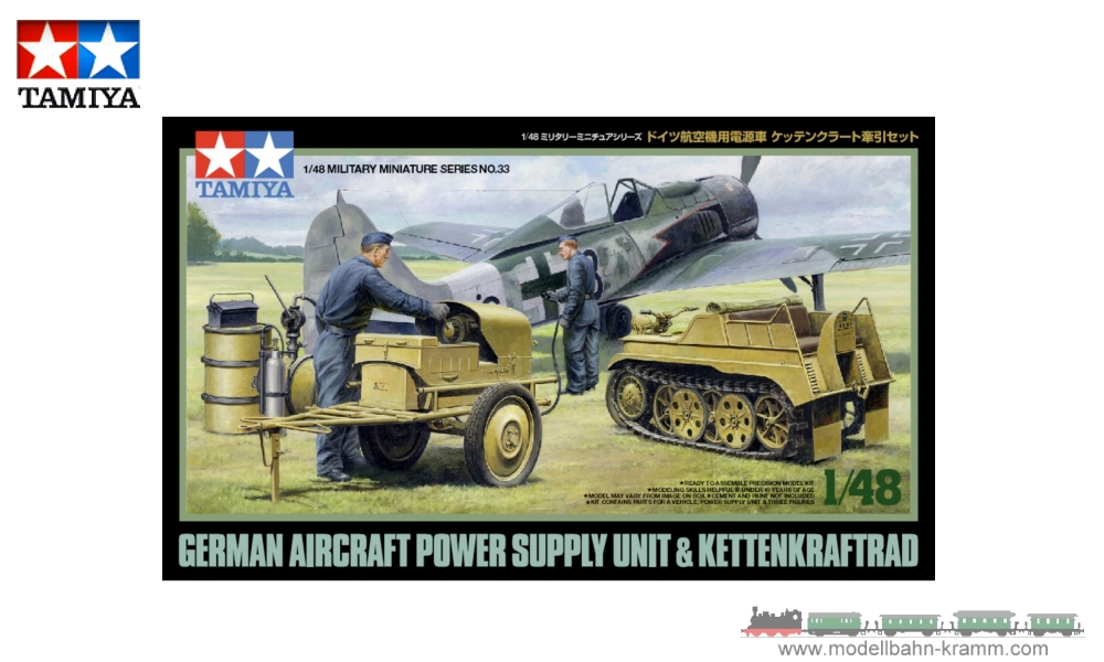 Tamiya 32533, EAN 2000008411103: 1:48 WWII German Kettkrad kit with starter unit