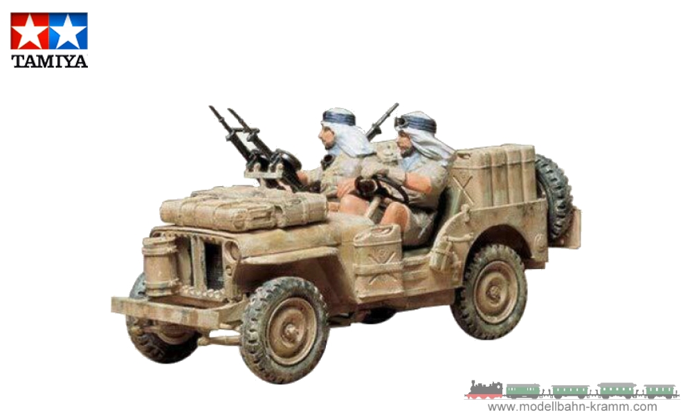 Tamiya 35033, EAN 4950344993178: 1:35 Bausatz, WWII Britischer S.A.S Jeep