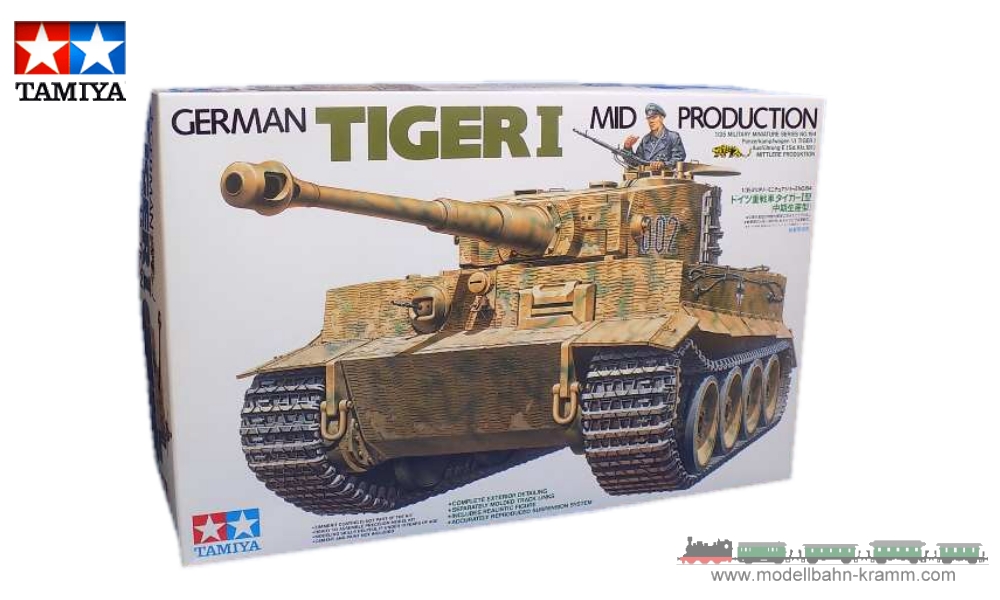Tamiya 35194, EAN 2000000781860: 1:35 Bausatz, Dt. SdKfz.181 Tiger I Mit. Prod