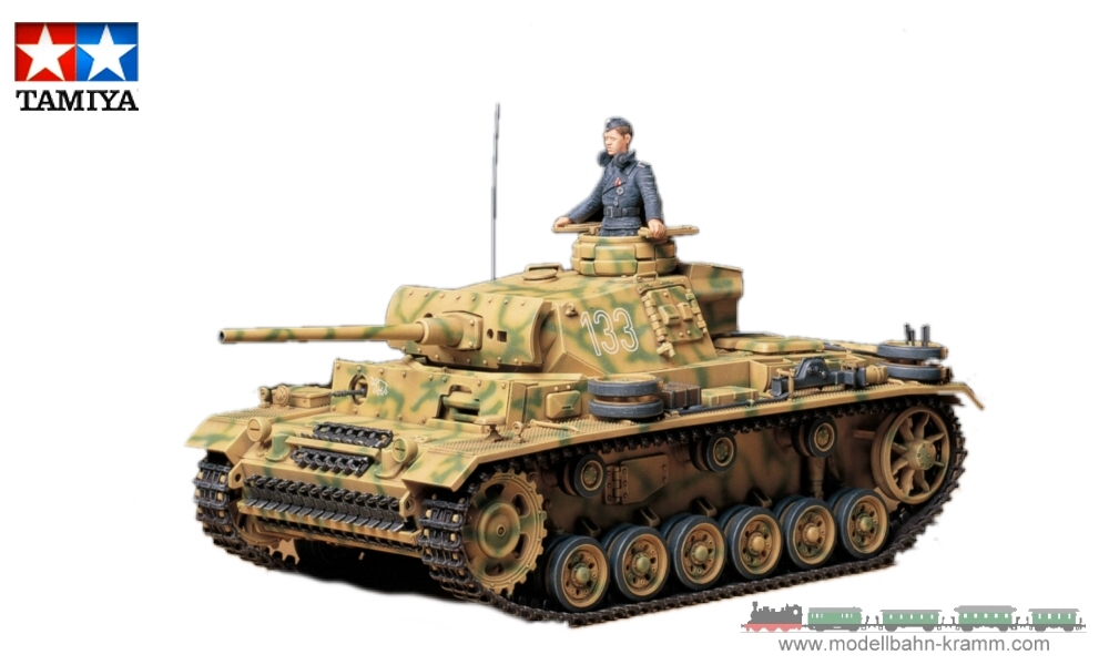 Tamiya 35215, EAN 4950344996391: 1:35 Scale Kit, German Sd.Kfz.141/1 Panzerkampfwagen III Version L