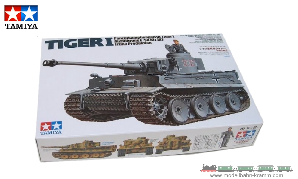 Tamiya 35216, EAN 4950344995653: 1:35 Kit, German Panzerkampfwagen Tiger I, Early production.