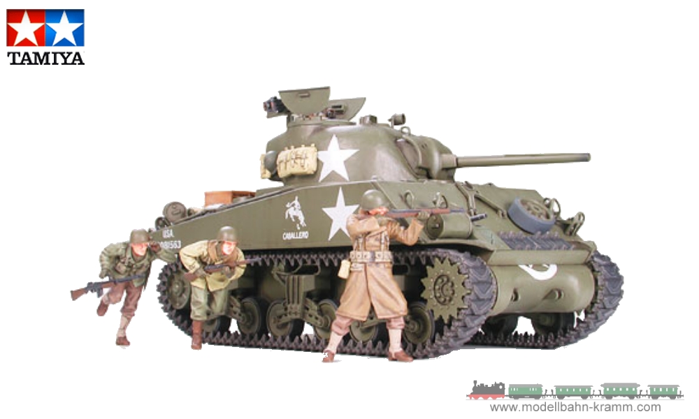 Tamiya 35250, EAN 4950344992782: 1:35 Kit, U.S. M4A3 Sherman 75MM Gun