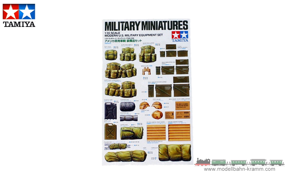Tamiya 35266, EAN 4950344995813: 1:35 Scale Kit, U.S. Military Accessories Modern.