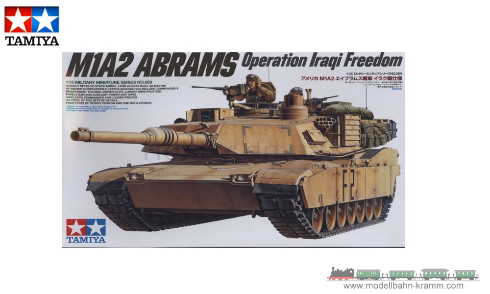 Tamiya 35269, EAN 2000000371023: 1:35 Scale Kit, Abrams M1 A2