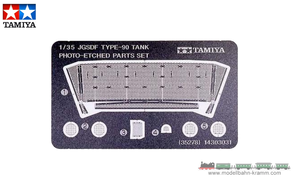 Tamiya 35278, EAN 4950344352784: 1:35, JGSDF T90 PE-T.Set