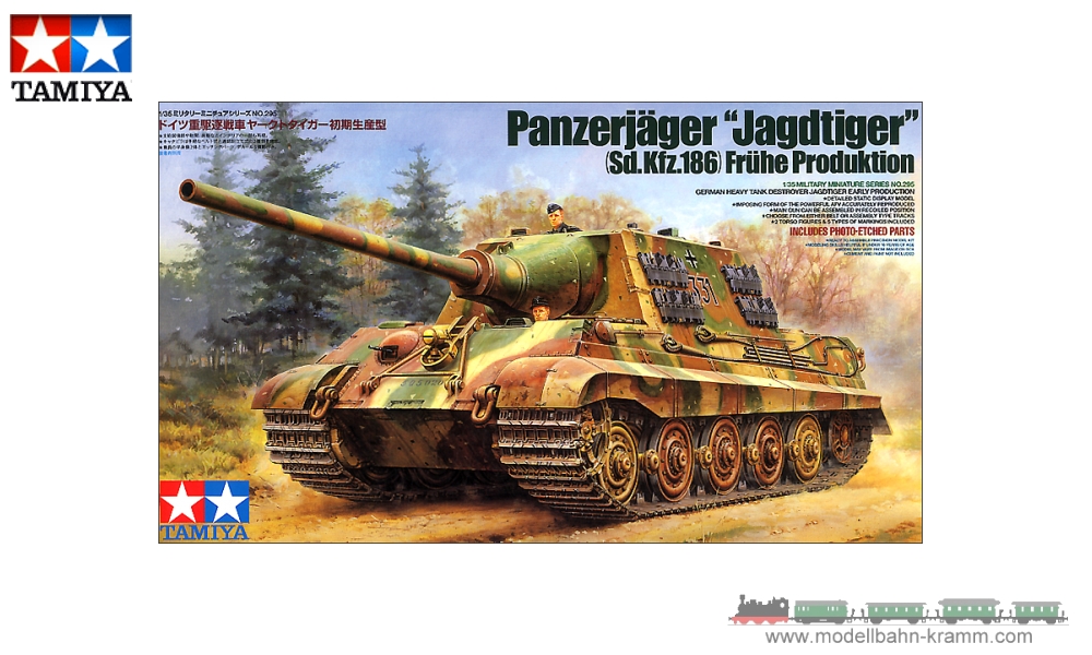 Tamiya 35295, EAN 2000003282630: 1:35 Scale Kit, Dt. Pz-Jäger Jagdtiger Früh