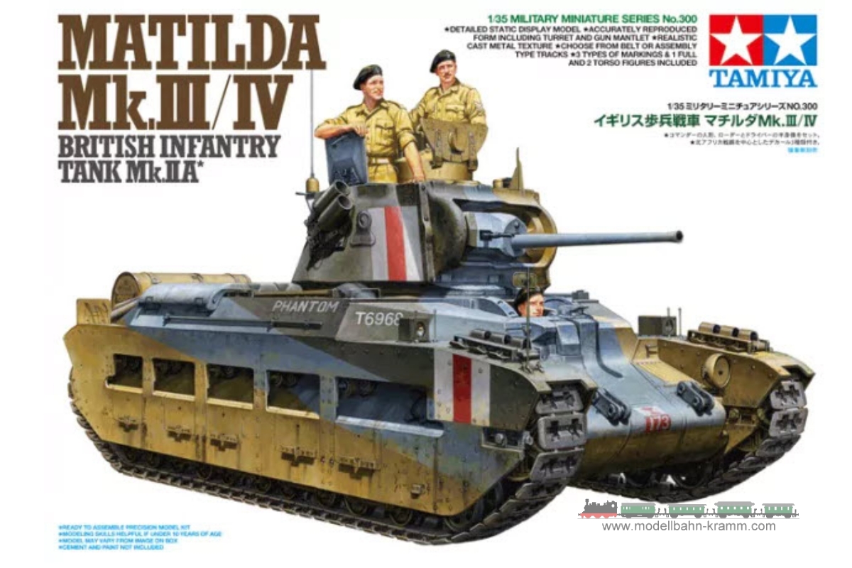 Tamiya 35300, EAN 2000003497188: 1:35 Kit, Brit. Pz. Matilda Mk.III/IV