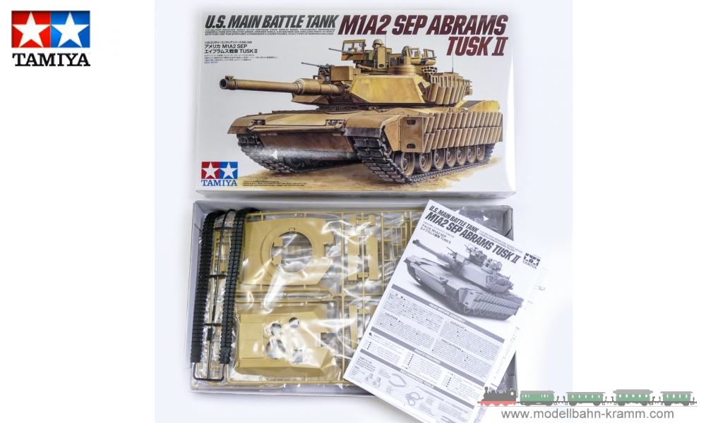 Tamiya 35326, EAN 4950344353262: 1:35 Scale Kit, US M1A2 SEP Abrams TUSK II