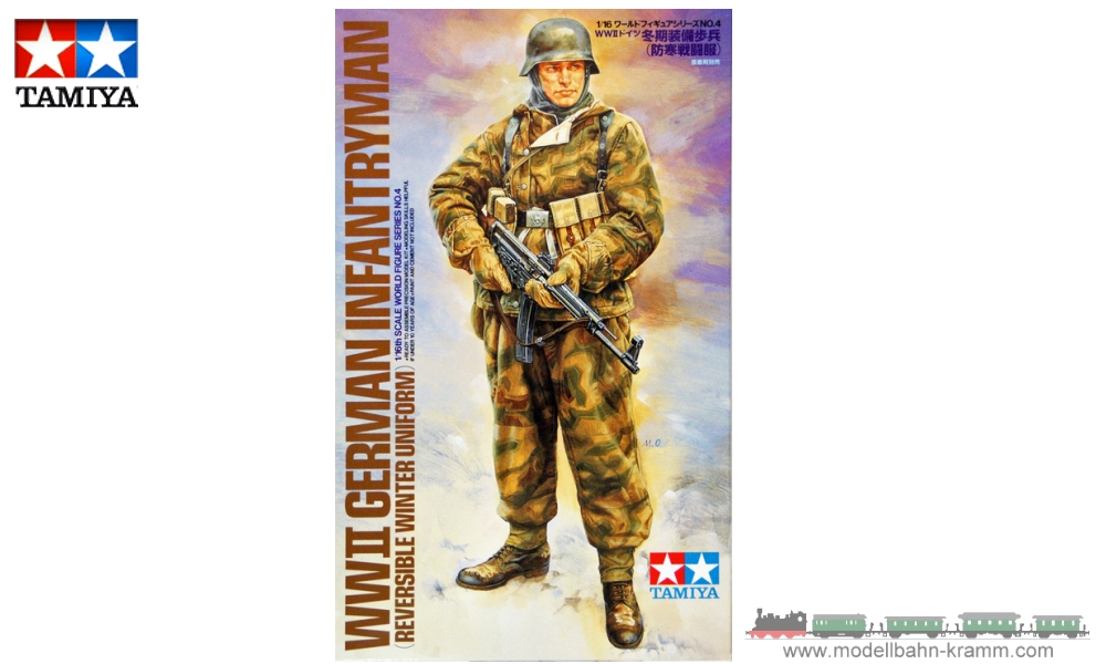 Tamiya 36304, EAN 4950344363049: 1:16 Bausatz, WWII Figur Deutscher Infanterist Winter