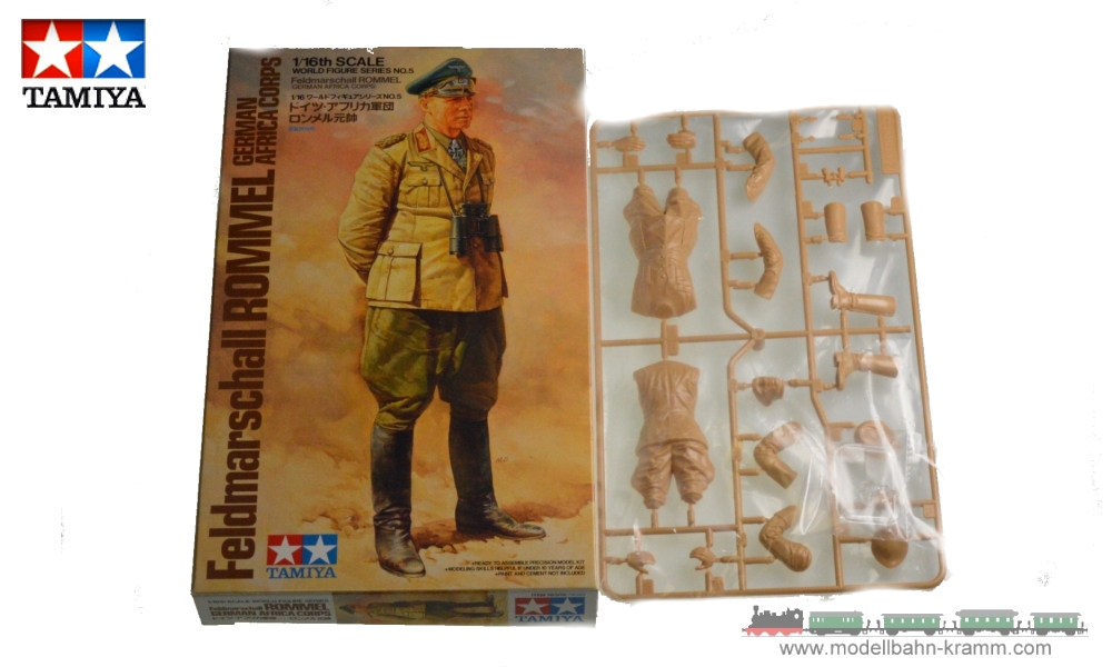 Tamiya 36305, EAN 2000001094600: 1:16 Bausatz, Figur Feldmarsch. Rommel Afrika