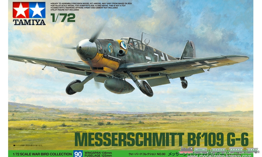 Tamiya 60790, EAN 2000075076311: 1:72 Bausatz, Messerschmitt Bf-190 G6