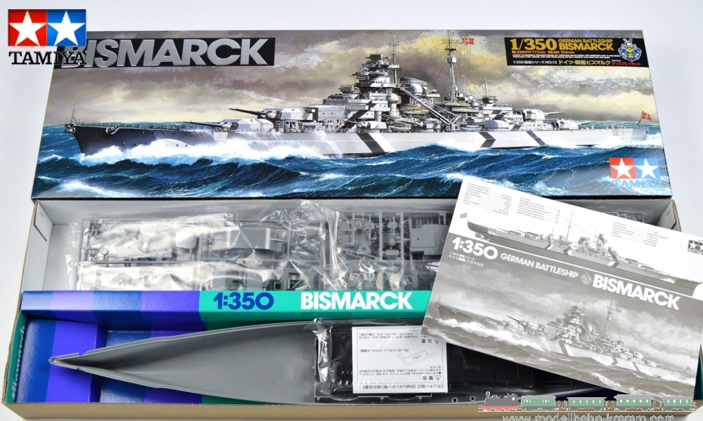 Tamiya 78013, EAN 2000000658537: 1:350 Bausatz, Deutsches Schlachtschiff Bismarck