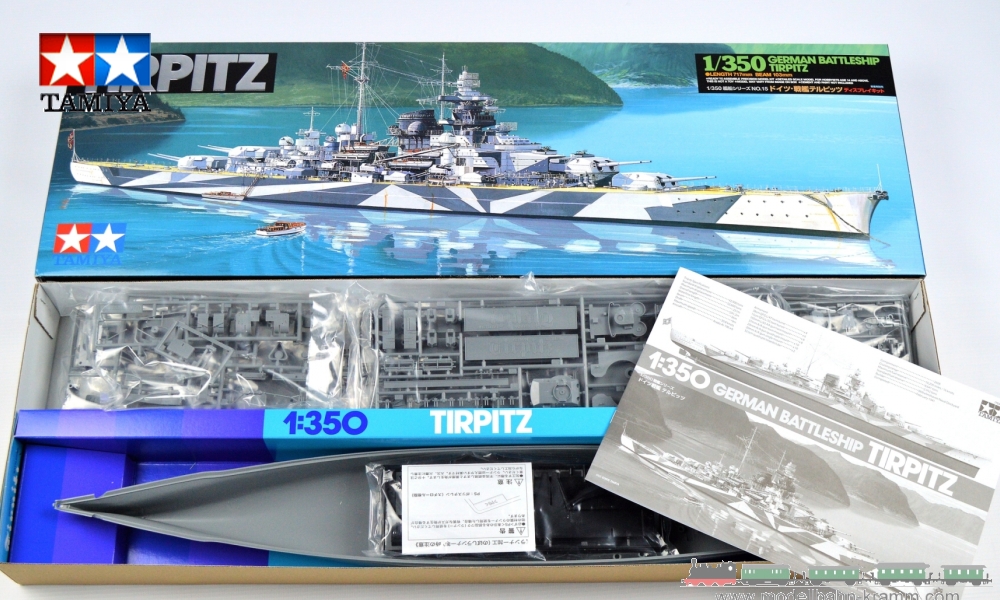 Tamiya 78015, EAN 2000000660394: 1:350 Scale Kit, German Battleship Tirpitz.