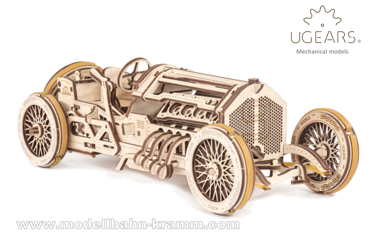 Ugears 3D Models 70044, EAN 4820184120686: Ugears 3D Lasercut Bausatz, Grand Prix Rennwagen