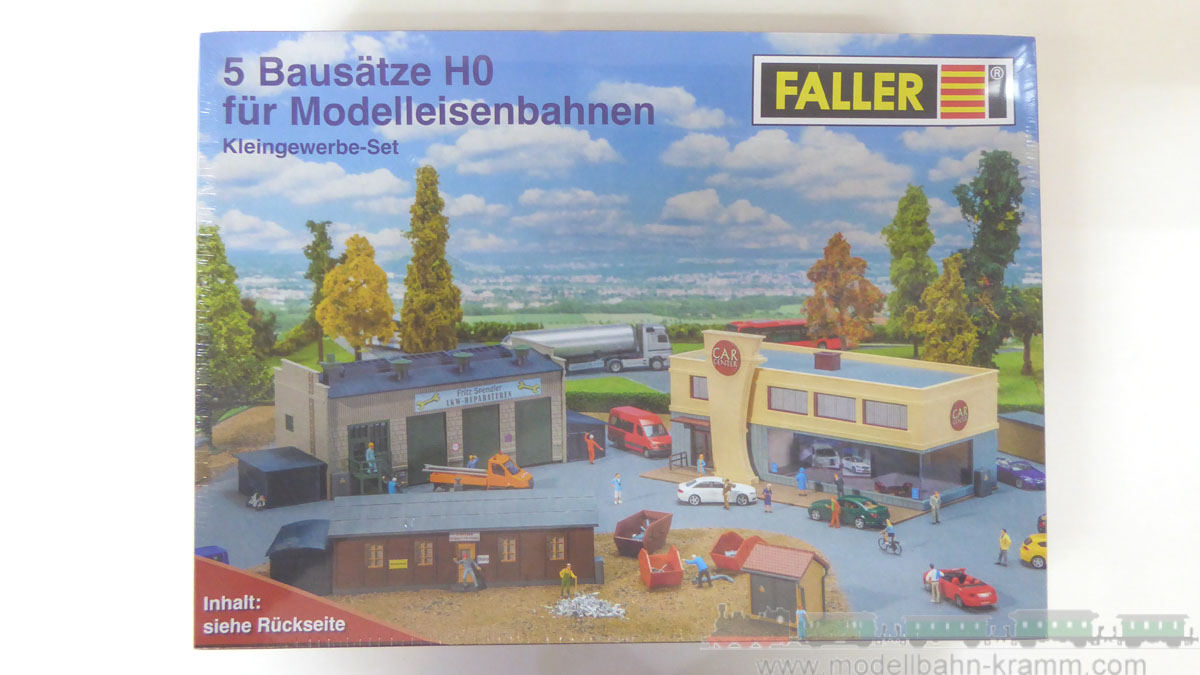 1A.second hand goods 241.0180998.001, EAN 2000075462268: Faller H0 Bausatz Kleingewerbe-Set 5-teilig