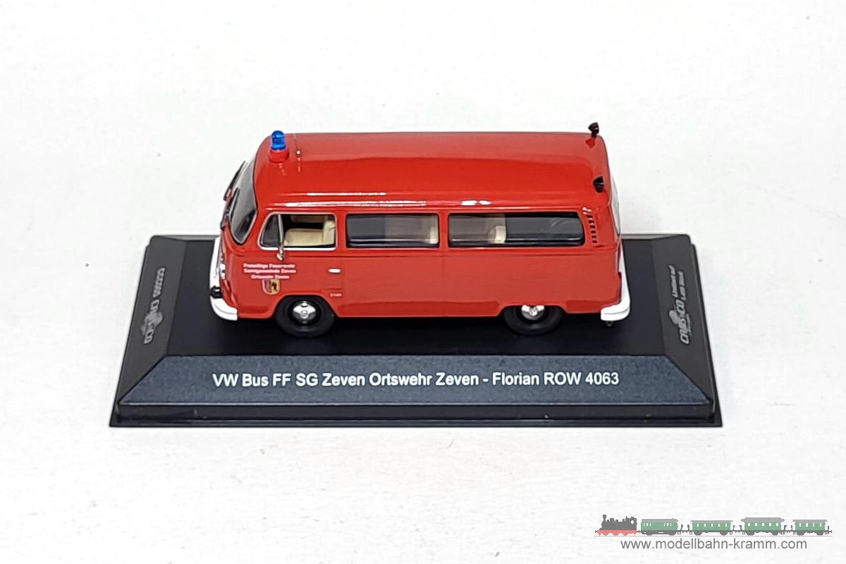 1A.Gebrauchtware 412.3604619.001, EAN 2000075560063: Ixo 1:43 3604619 VW T2 Bus Feuerwehr Zeven