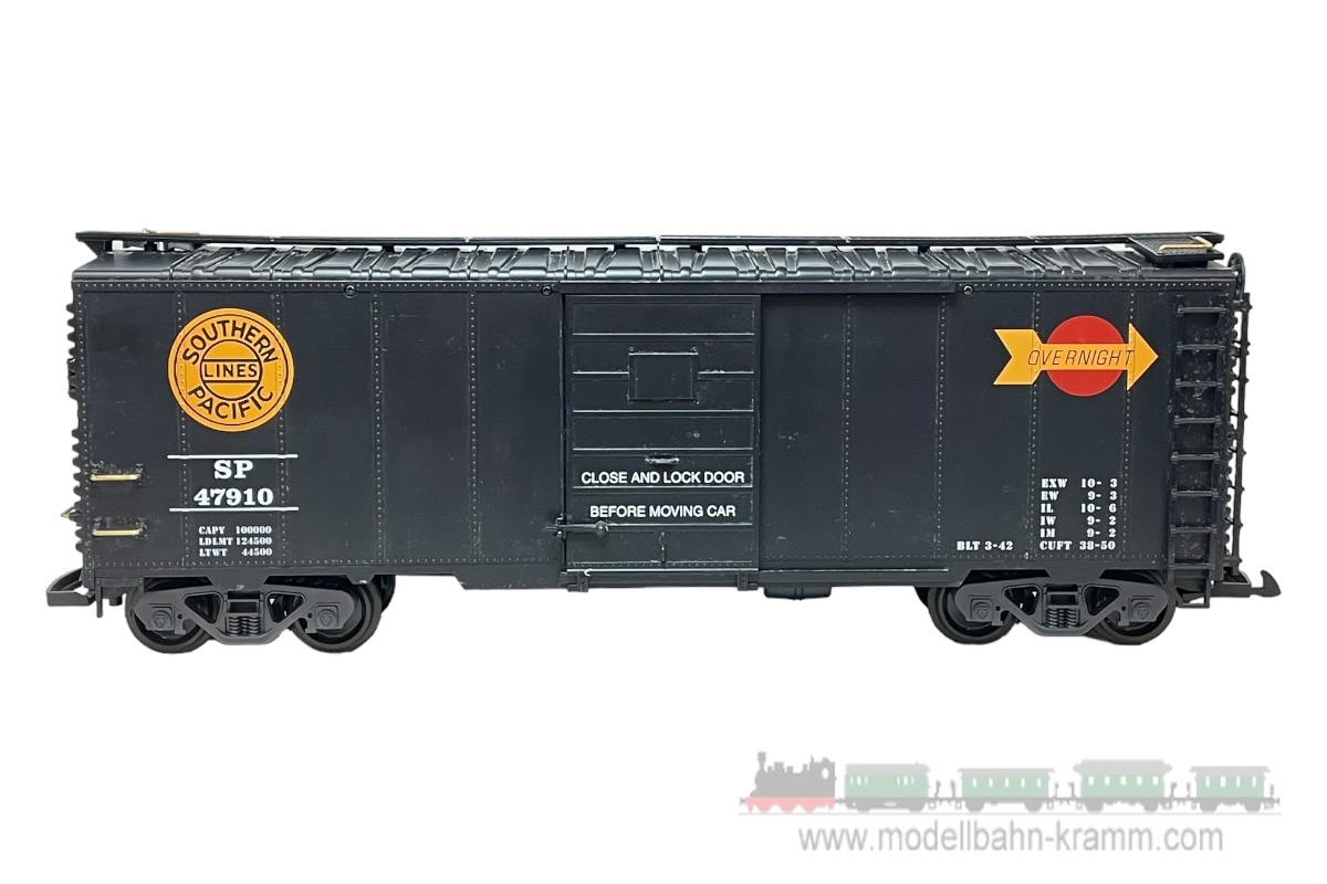 1A.second hand goods 501.0047910.001, EAN 2000075598769: LGB G DC 47910 Güterwagen Boxcar Southern Pacific Lines US