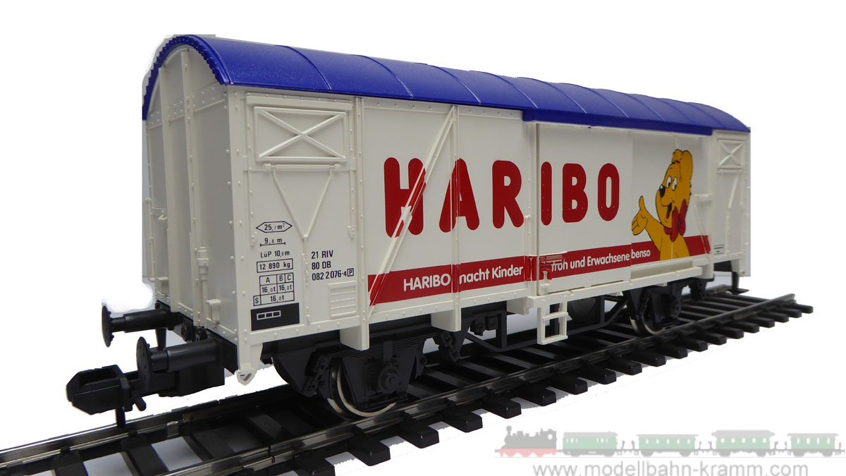 1A.Gebrauchtware 540.0005845.001, EAN 2000075462022: Märklin 1 5845 gedeckter Güterwagen Haribo weiß DB