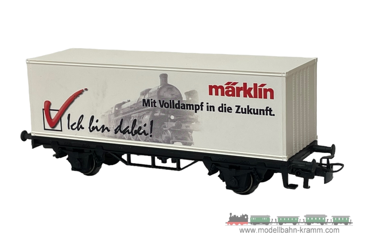 1A.second hand goods 540.0044150.001, EAN 2000075577795: Märklin H0 AC 44150 Containerwagen Mit Volldampf in die Zukunft