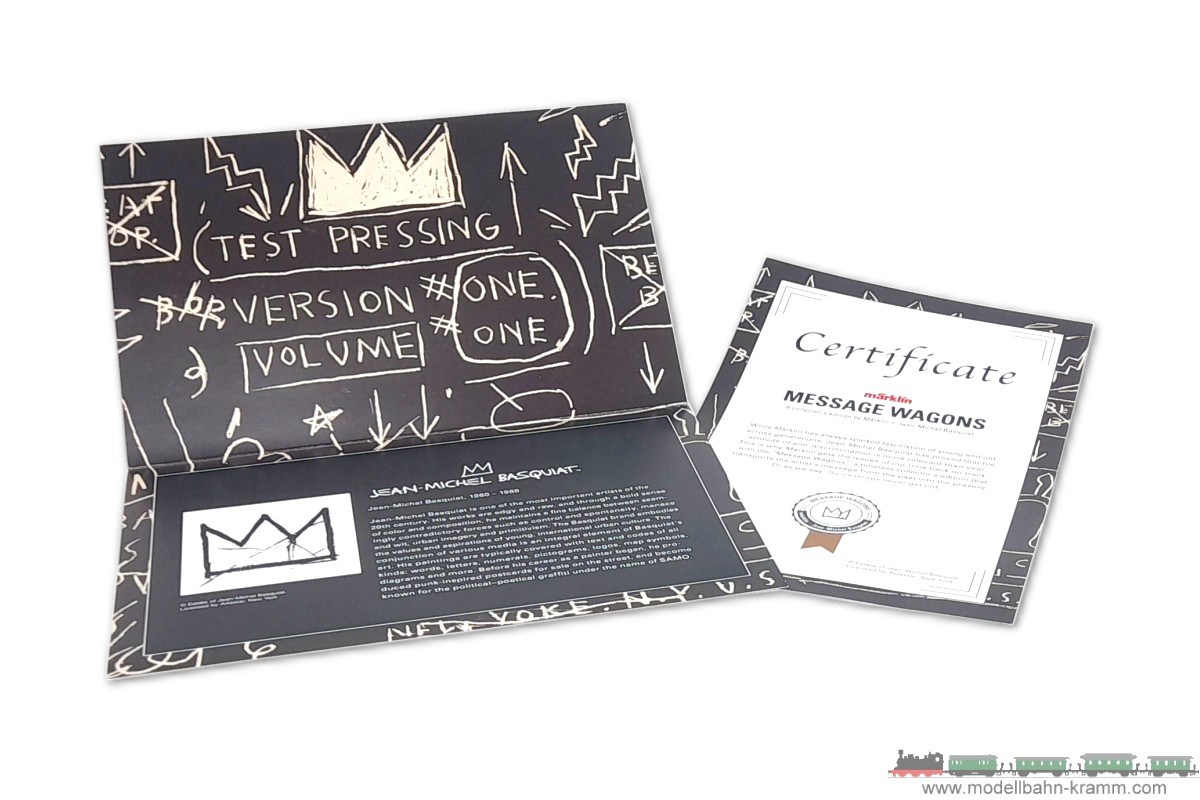 1A.Gebrauchtware 540.0058932.001, EAN 2000075568151: Märklin 1 Spur Message Wagon Jean-Michel Basquiat