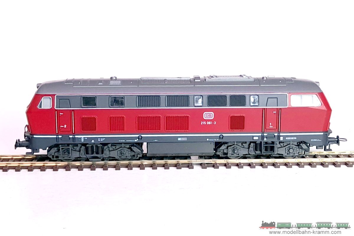 1A.Gebrauchtware 711.0043417.002, EAN 2000075547859: Roco H0 DC analog 43417 Diesellok BR 215 061-3 rot DB